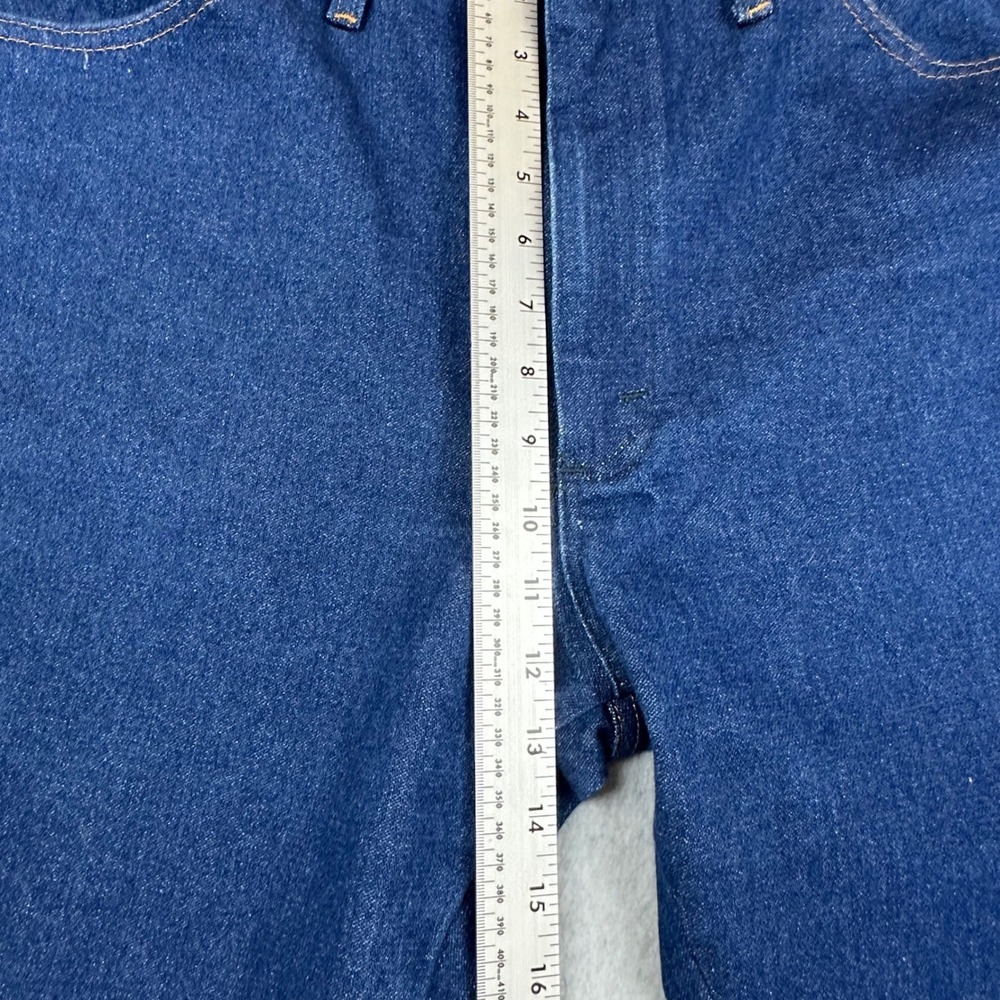 Wrangler Y2K 13MWZ Cowboy Cut Mens Jeans 36x34 Indigo Blue Straight Leg Denim - Picture 7 of 12
